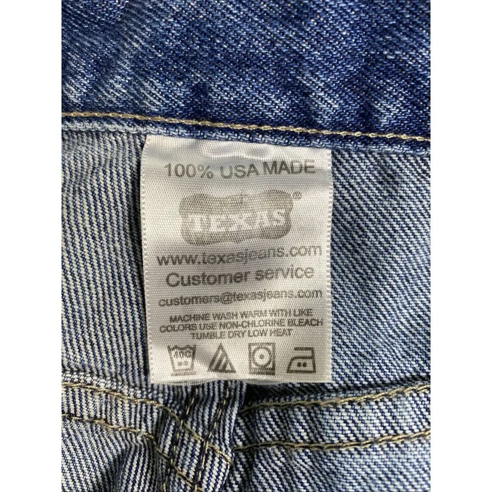 NWT Texas Jeans‎ Men 50X  — Sz 46x27 Original fit Straight leg Blue denim USA